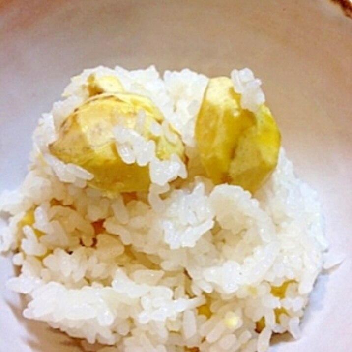 栗の旨味で食べる栗ごはん(もち米なし)